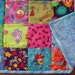 Mini I Spy quilt toddler boy girl colorful lovey take along game soft flannel back 49 different squares