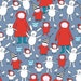 End of the bolt, Meet The Gang - The Gang's All Here in Dusk by Creative Thursday and Andover Fabrics, 33 inches remain