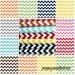 In stock, Medium Chevron fabric by Riley Blake Designs - Create your own Fat Quarter Bundle- 6 total