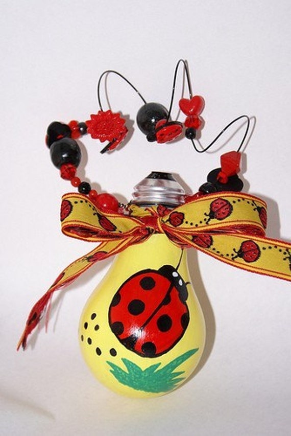 Ladybug Holiday Christmas Ornament