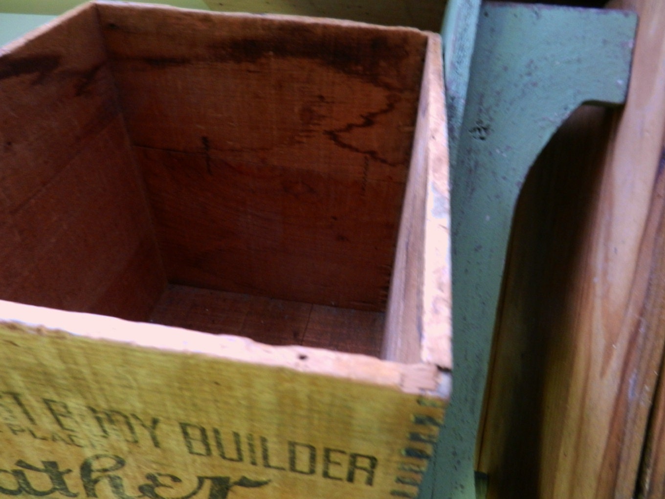 Vintage Wood Box / Antique Wooden Box / Father Johns Medicine