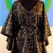Afro-butterfly dress Black