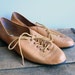 Vintage Chestnut Leather Laced Oxfords
