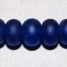9 "Cobalt Blue" Lampwork Beads Made From Sea Beach Glass San Juan Island, Wa. - Jewelry, Crafts, Art