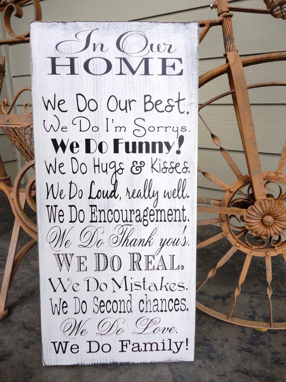 Items similar to We Do Sign, In Our Home, In this Home we do, House