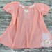 Peach boho chic shirt, funky hippie chic top, bohemian clothing, lace applique, womens clothing, beach