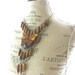 RESERVE CARLA ANN Butterfly beaded boho necklace, bib necklace, hippie chic statement necklace, retro, urban funky, handmade