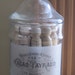 vintage french label french market apothecary jar