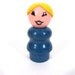 Fisher Price Little People Wooden Mom, Woman, Teacher with Plastic Head