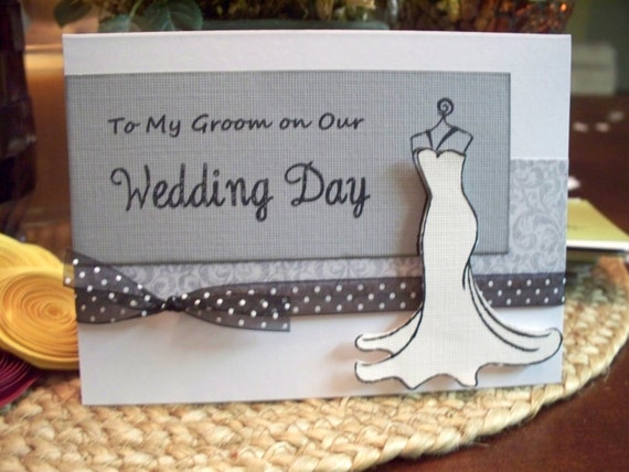 To My Groom on our Wedding Day Card with Envelope. For the new husband