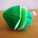 Felt Food Lime Eco Friendly Pretend Play Food for Childrens Toy Kitchen - INTERACTIVE - Stuffed with Sustainable Bamboo Fiber