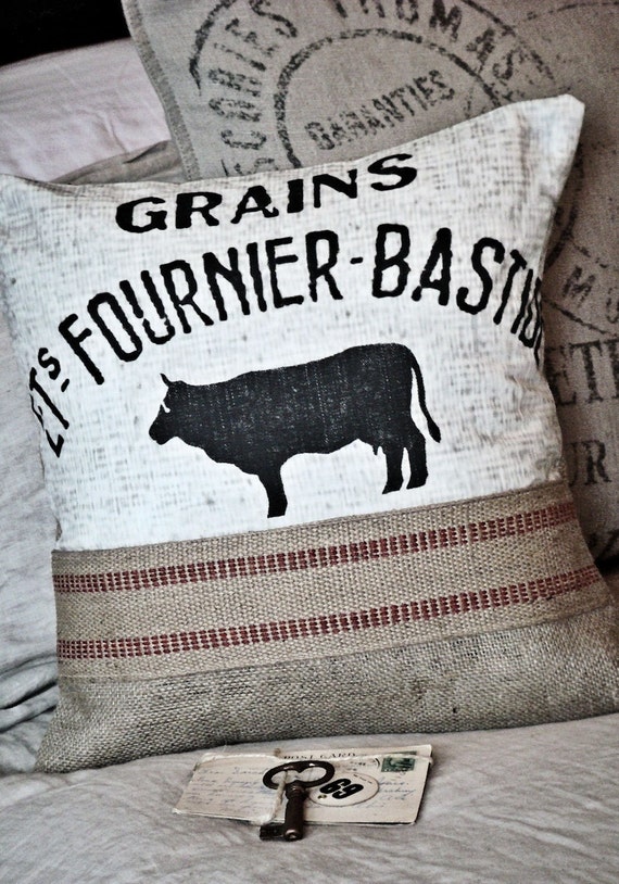 Pillow Cover French Farmhouse by JolieMarche on Etsy