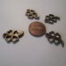 Four Leaf Clover Pendant 4 piece set Bronze/Brass/Gold Component Destash