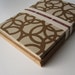 Notecard Stationery Set with brown circles graphic pattern (12 cards)
