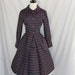 reserved for RosasphinaVintage - STUNNING 1950's Vintage Navy Blue Coat Dress