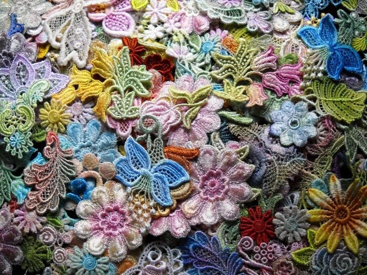 Venise Lace Kit Crazy Quilt Lace Lace Trim Appliques Hand