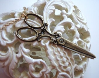 Scissor Necklace Seamstress Hairdresser Gift