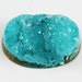 Gem Silica Chrysocolla With Quartz Druzy Cabochon Super Rare