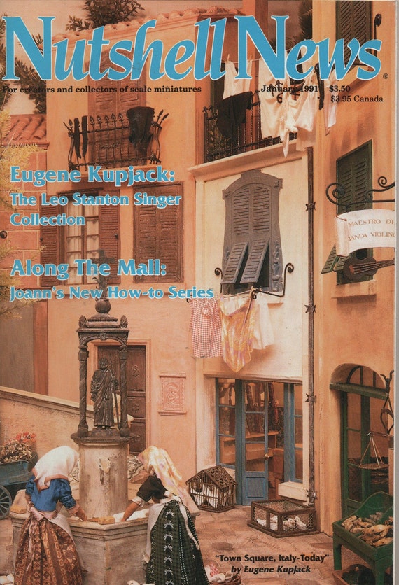 Nutshell News Doll House magazine January 1991 Doll House