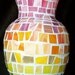 Rainbow Mosaic Vase
