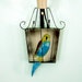 Vintage Parakeet Wall Sconce Lamp / Parrot Sconce Lamp