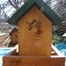 Chickadee Wooden Bird Feeder