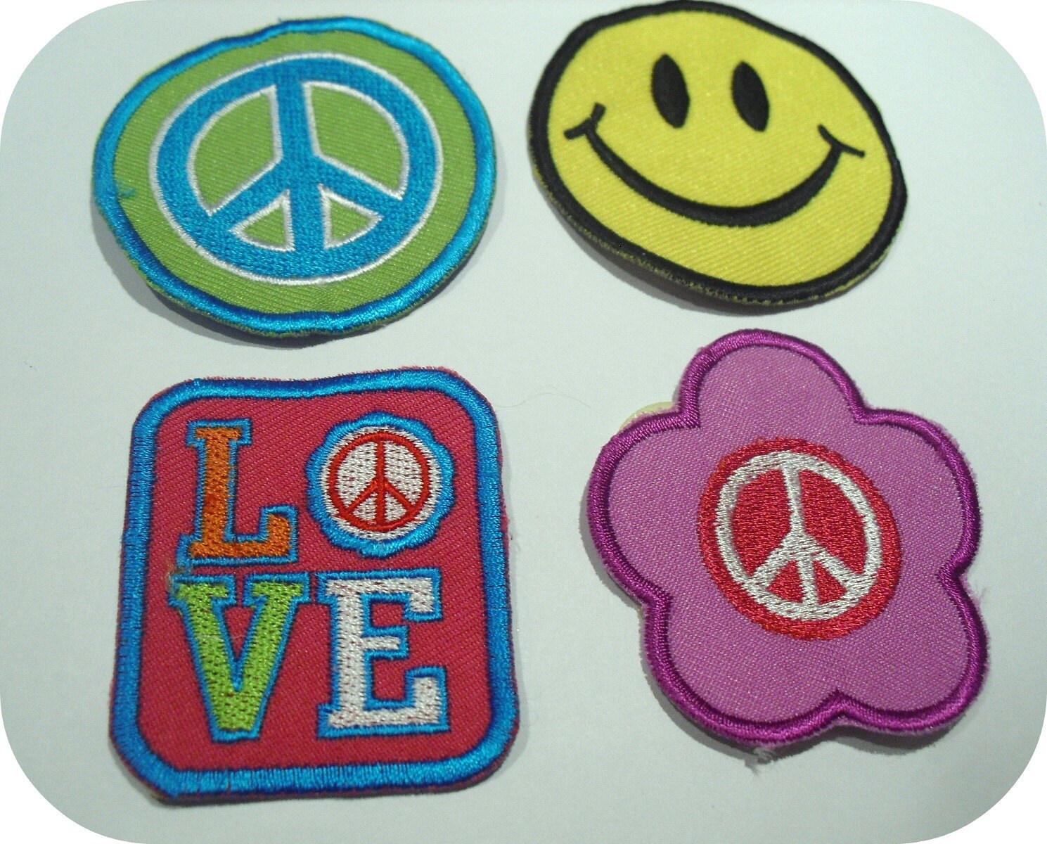 4 Groovy Peel and Stick Patches by caitcait88 on Etsy