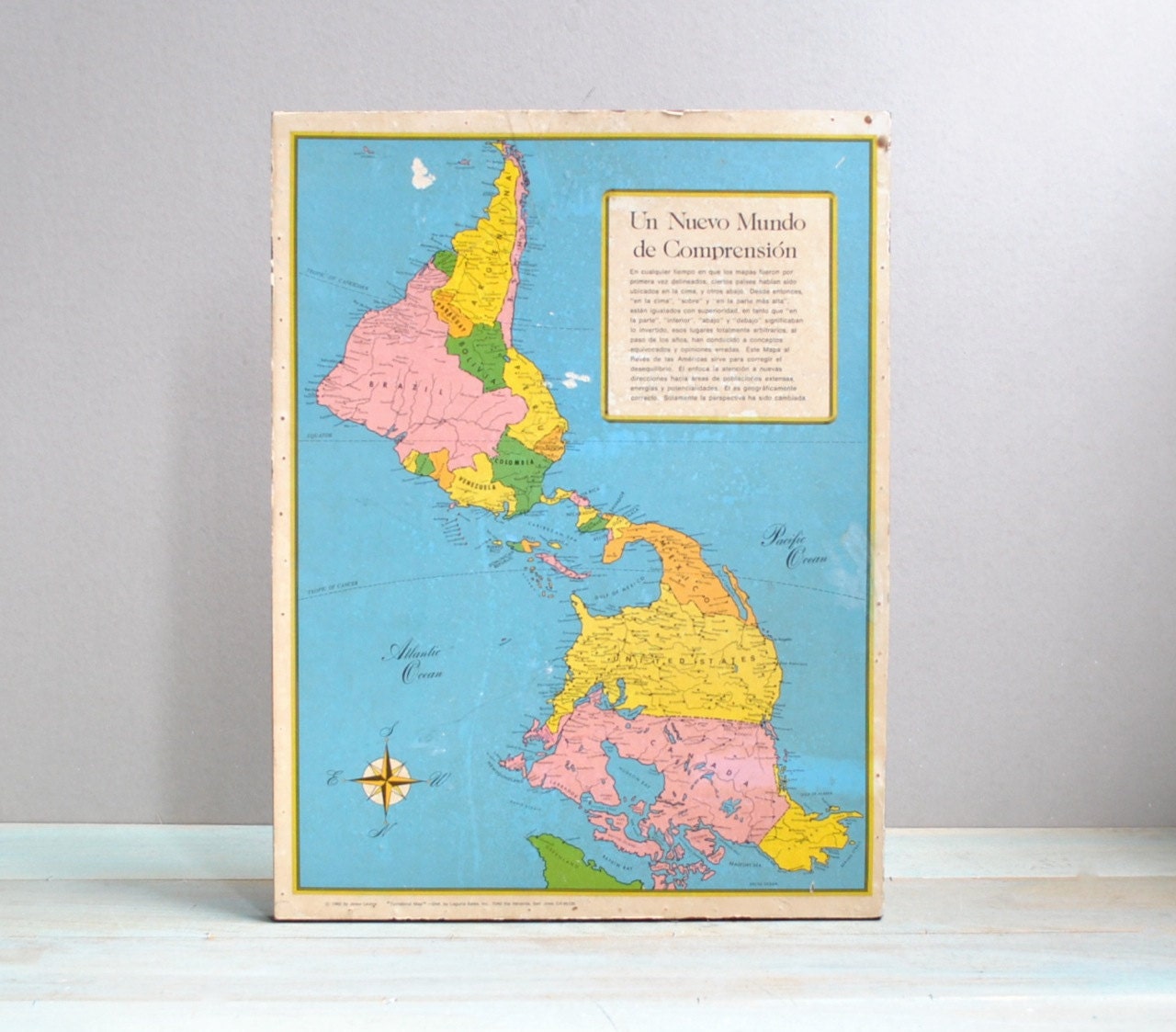 Vintage Turnabout Map