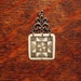 QUILT block Pendant necklace Scrimshaw Ivory by LGBoriginals on ETSY.