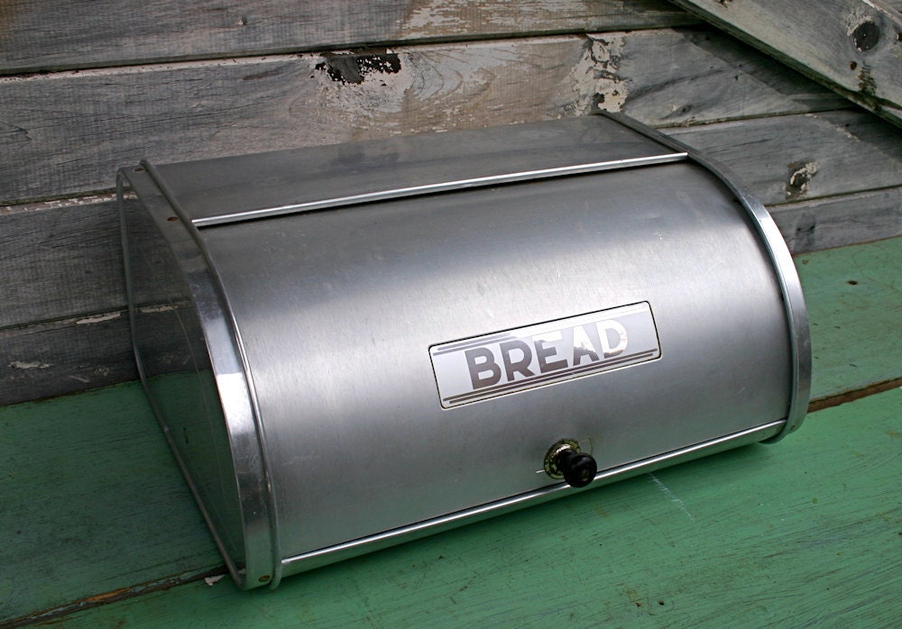 Vintage Aluminum Bread Box