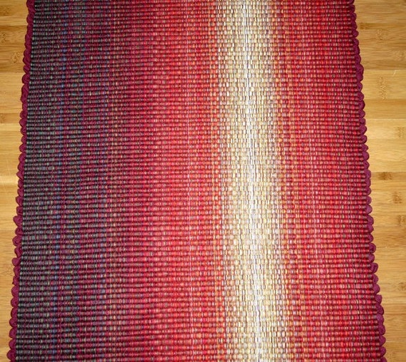 2' x 3' Machine Washable Cotton Throw Rag Rug in Warm