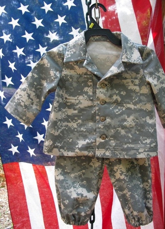 Infant Military digital print Uniform size 12 months READY