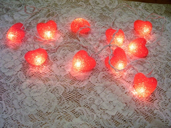 Light up My Life Valentines Day Heart Lights by thefunnybunny