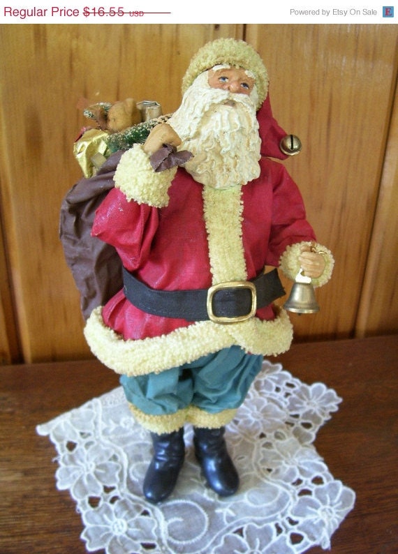 Vintage 1986 Possible Dreams Clothtique Santa by thefunnybunny