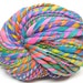 Beyond super bulky rainbow yarn, handspun in hand dyed merino wool - 32 yards, 2.7 ounces