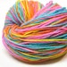 152 yards handpainted rainbow yarn, worsted/ aran weight merino wool - 3.9 ounces/ 110 grams