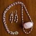 Diva Poetry in Motion Necklace Set - Rose Quartz - Pink Glass Beads - Very Feminine