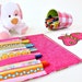 Crayon holder - busy bag with crayons - Sugar Plum Fairies (Ready To Ship)