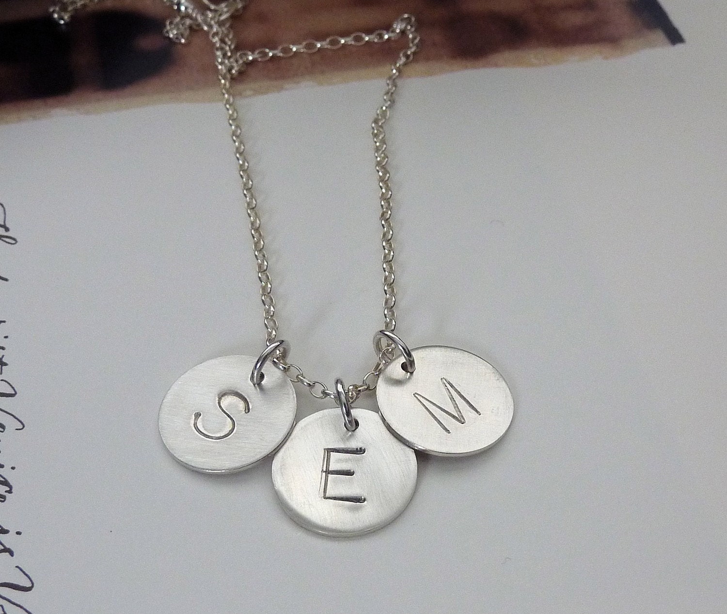 Sterling Silver Initial Charms Initial Charms by mfrancesjewelry