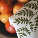 Fern Tea Towel- Organic Linen