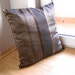 Chocolate Gold Decorative Throw Pillow Case 18 in CHARLOTTE design