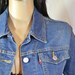 LEVI Denim JEAN JACKET size small stretchy