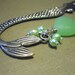 Lime Sea Glass Pearls Mermaid Bookmark