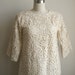 Battenburg Lace Wedding Dress - Mod Shift Dress - Ivory