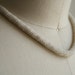 30s Ivory Bead Woven Cord Necklace