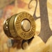 Winchester 45 cal Brass 2 tone Bullet Casing Tie Tack lapel pin