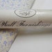 Laura Ashley Wall Furnishings Wall Paper Creamy White with Light Sapphire Blue Campion Flower Pattern One Full Roll and One Half Roll