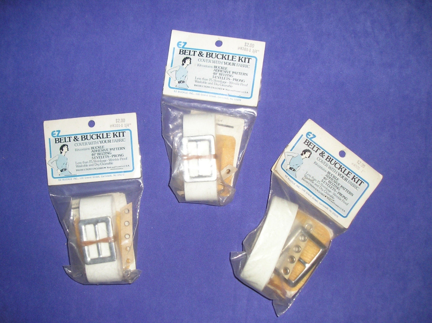 Self Cover Belt And Buckle Kit 3 Sets