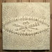 2'x2' Antique Ceiling Tin Tile. Circa 1895. FRAMED & Ready to Hang. Historic pattern salvaged in Iowa. Off-white.