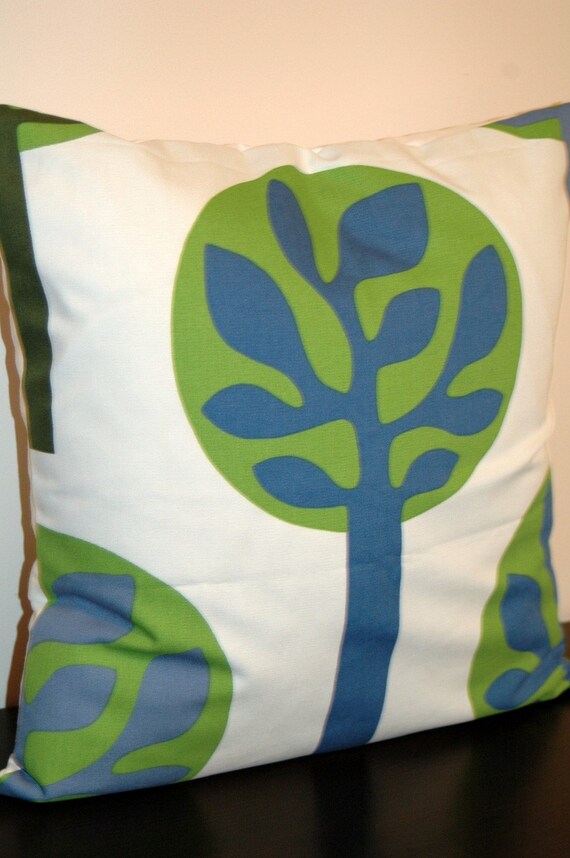 Pillow Cover 18 x 18 inch Designer Fabric Tree READY TO